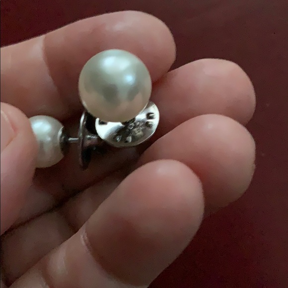 Vintage BALLOU REG’D set of two white pearl pins - Picture 7 of 8